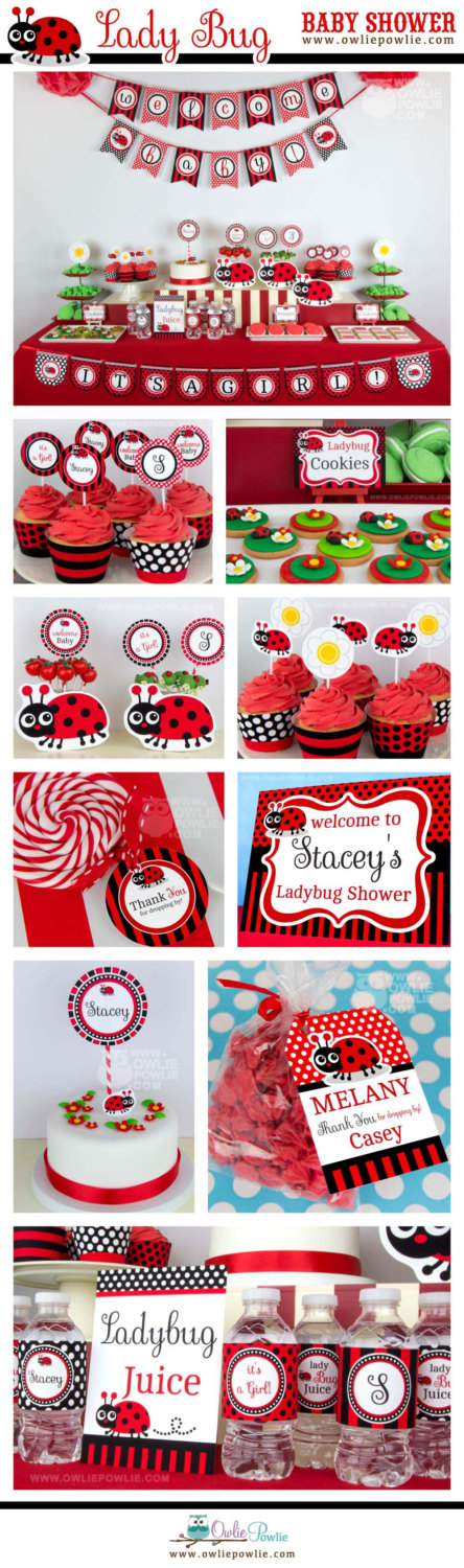 Ladybug Themed Baby Shower - Baby Shower Ideas - Themes - Games