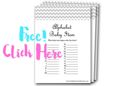 baby shower items list