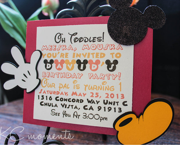 Mickey Mouse Cute Invitation Baby Shower Ideas Themes Games