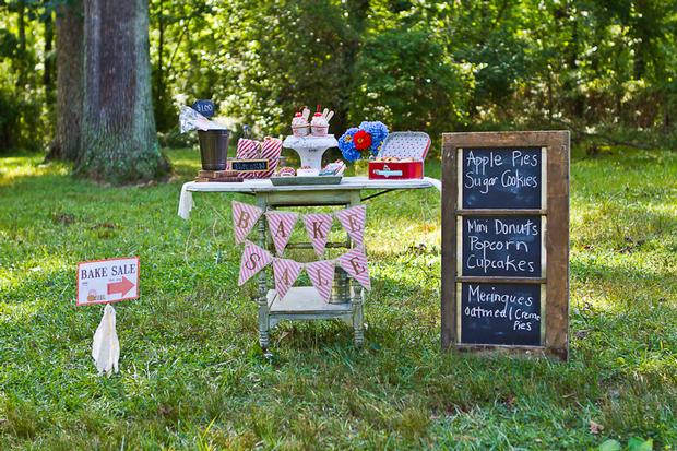 vintage bake sale styling shoot back to school style baby shower bake sale theme ideas