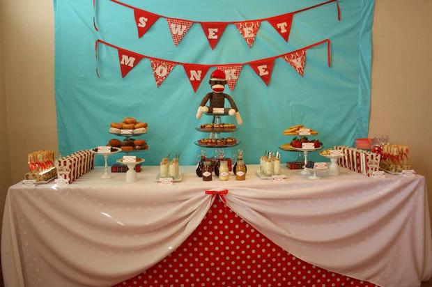 sock monkey baby shower baby shower ideas themes games