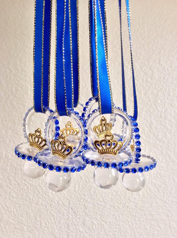 prince themed baby shower pacifier necklace Baby Shower Ideas