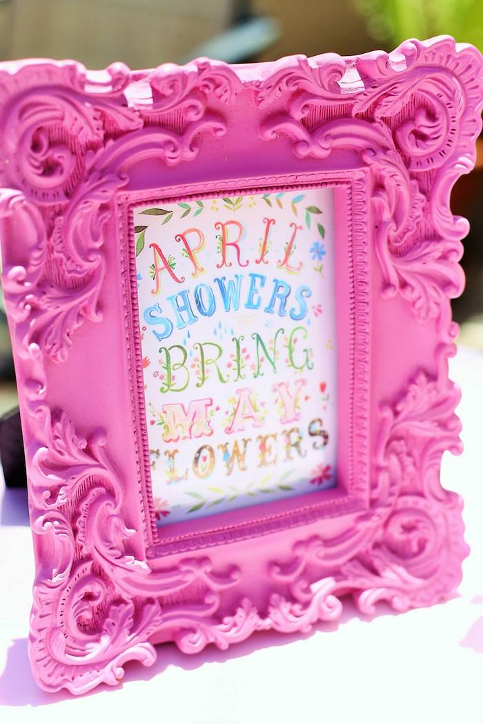 April Showers Bring May Flowers Baby Shower Ideas Themes Games