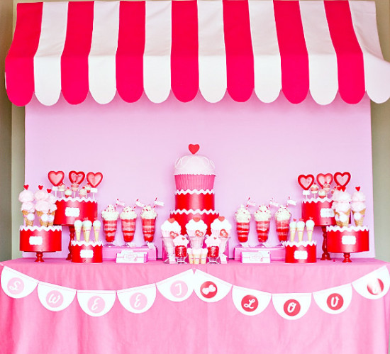 Retro Valentine's Day Party - Baby Shower Ideas - Themes - Games
