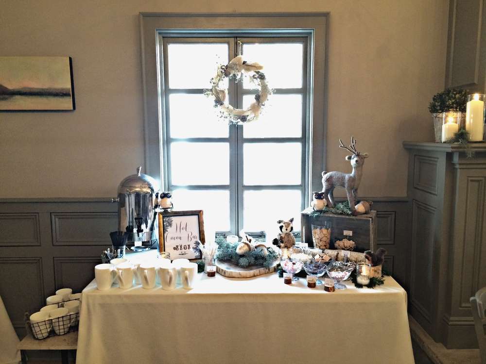Wintery Woodland Animal Baby Shower - Themes