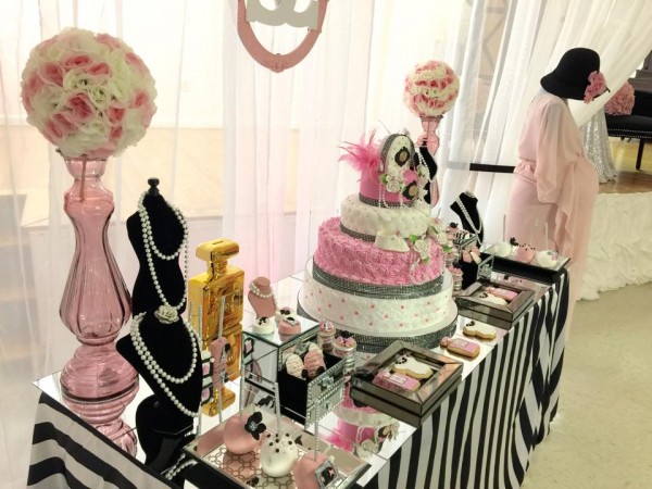 Modern Chic Chanel Baby Shower - Baby Shower Ideas ...