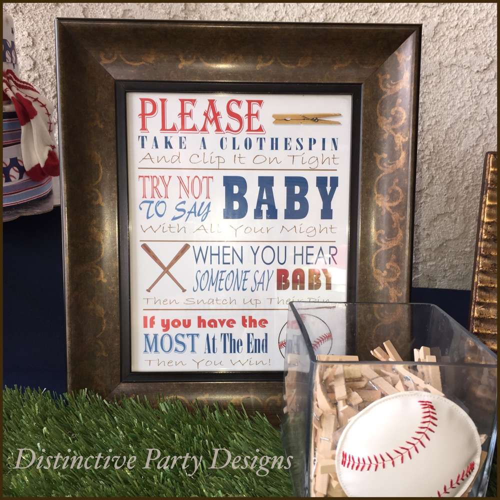 Classic Baseball Baby Shower - Baby Shower Ideas - Themes - Games
