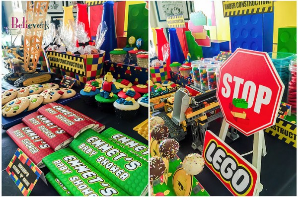 Lego Construction Baby Shower Baby Shower Ideas Themes