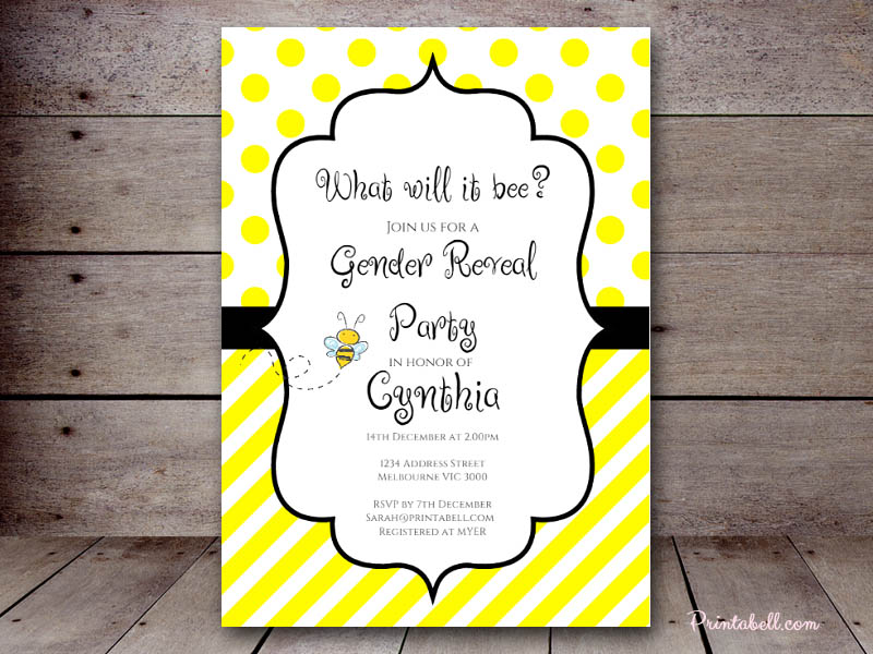 Bs033 what will it bee gender reveal baby shower ideas themes games