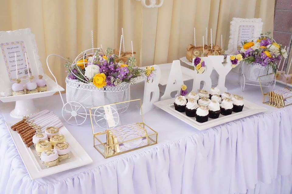Elegant Yellow and Purple Baby Shower Baby Shower Ideas 4U